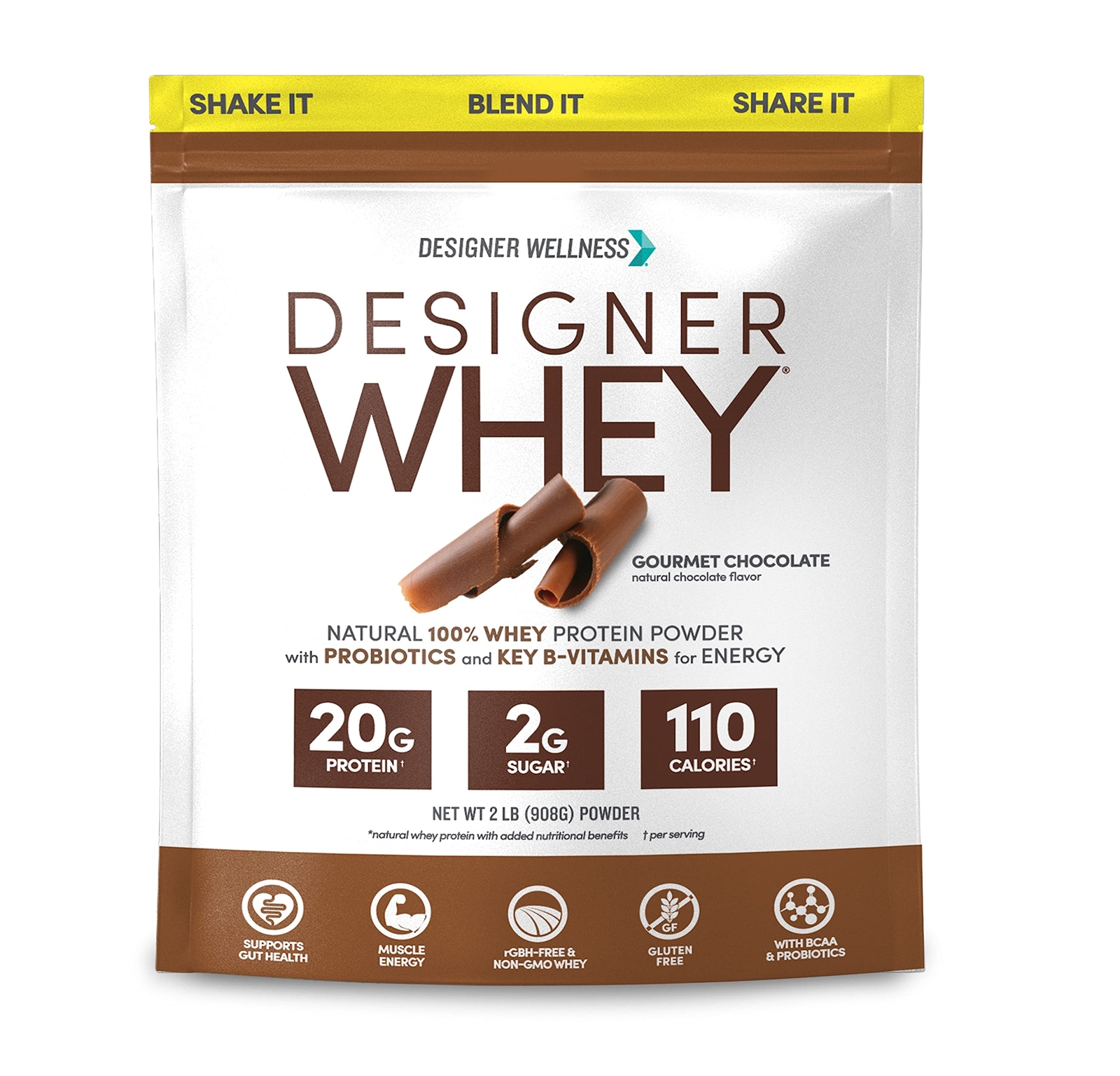 Gourmet Chocolate Protein Supplement Powder 29 Servings Natural Protein 20g