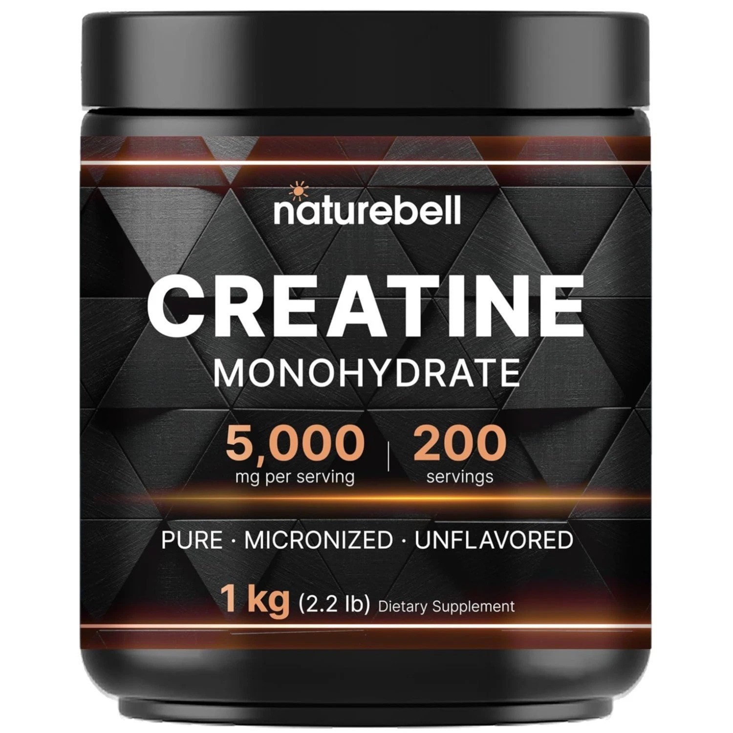 Unflavored Creatine Monohydrate 2.2lb | 200 Servings