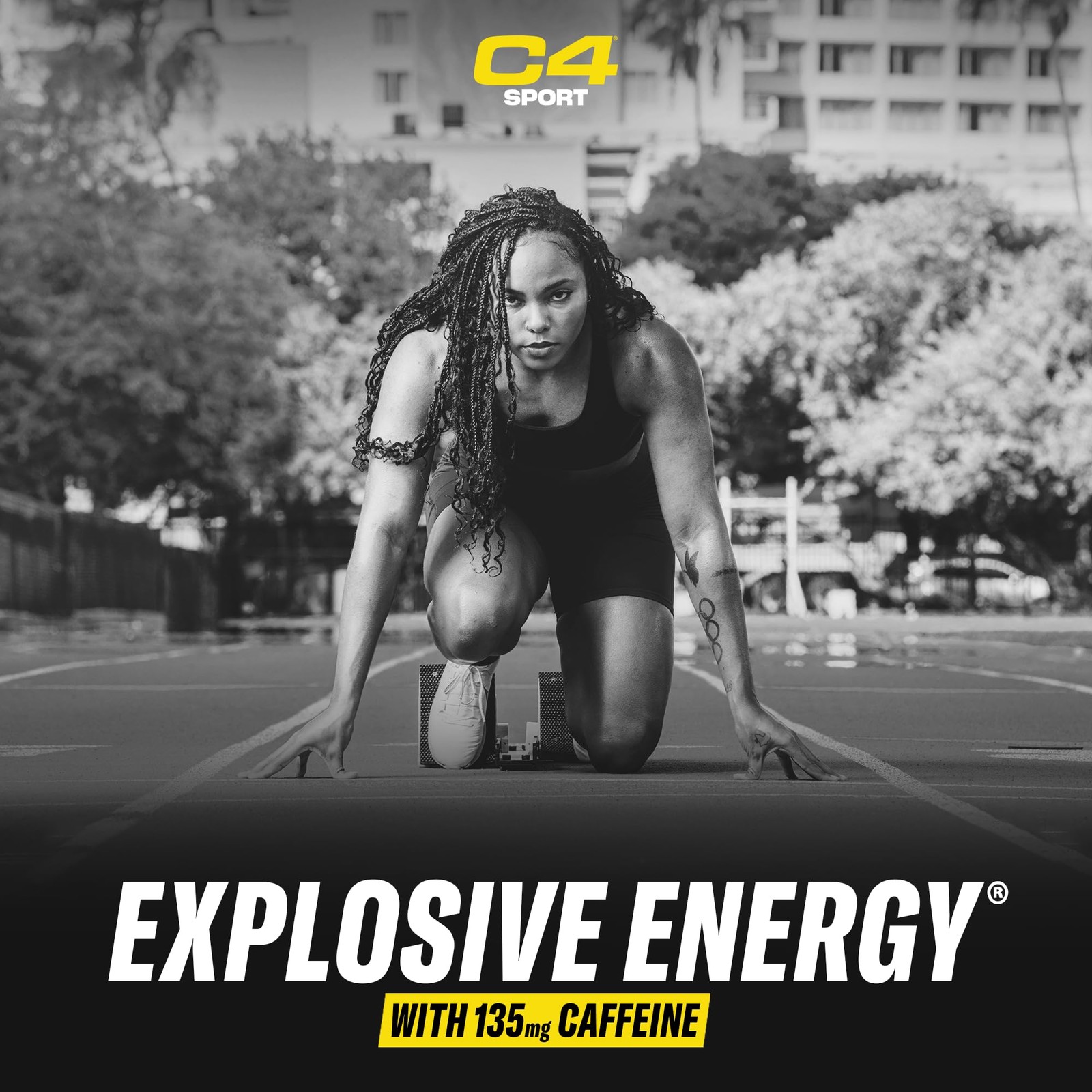C4 Sport Pre Workout Powder Fruit Punch – NSF Certified, 30 Servings