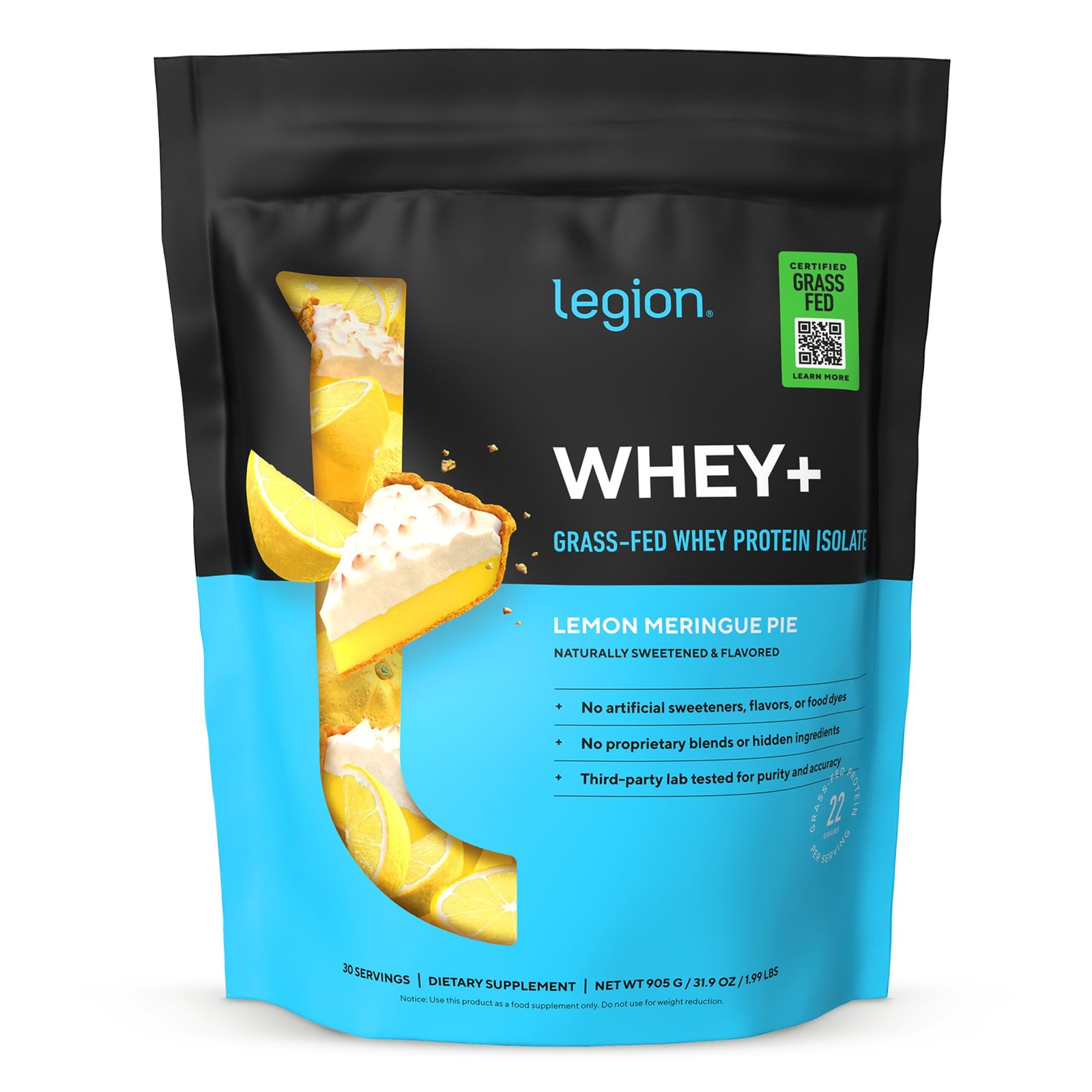 LEGION Whey+ Protein Whey Isolate from Grass Fed CowsWhey Protein Isolate Pow…