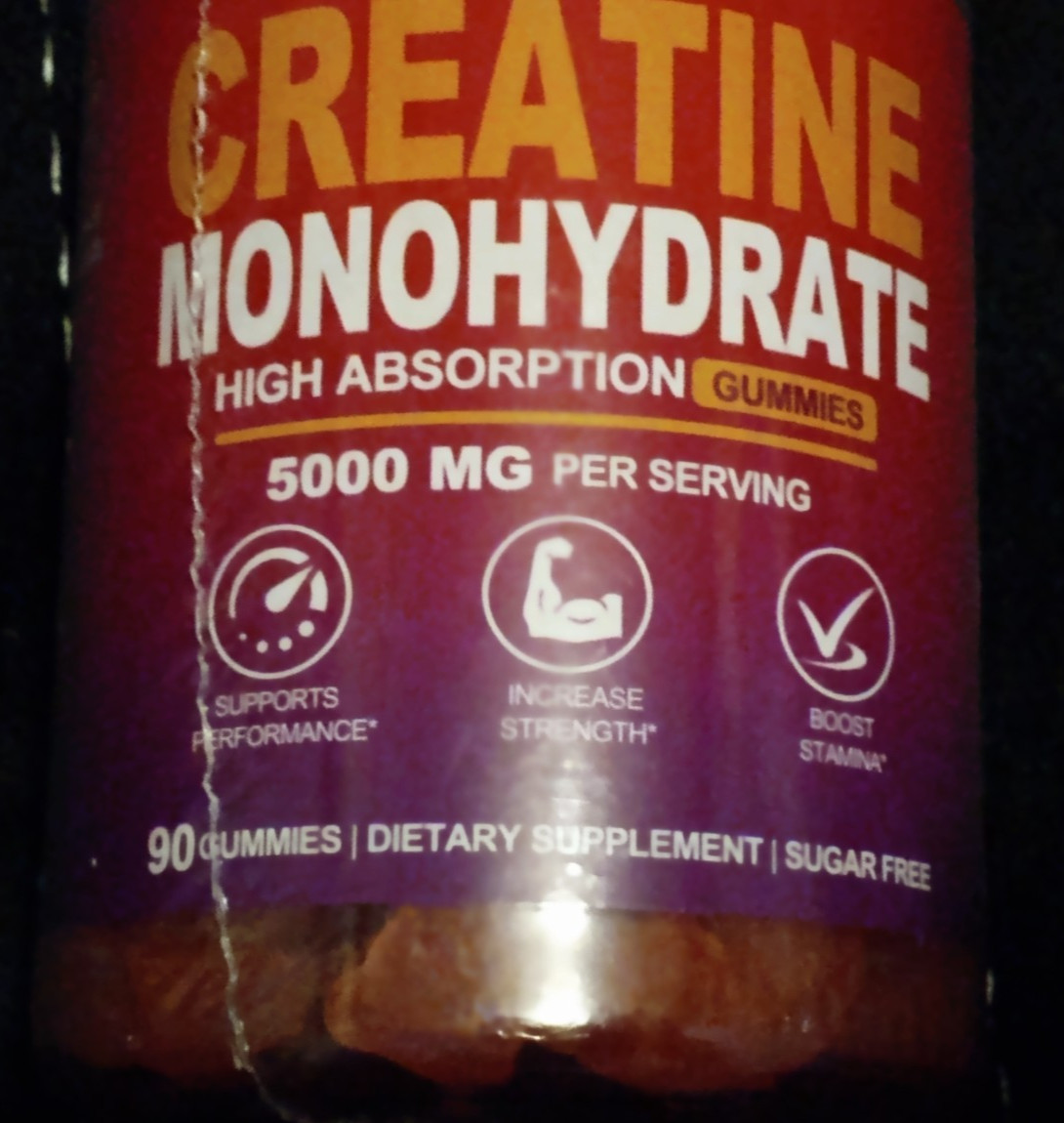 2 bottles of Creatine Monohydrate Gummies 90 gummies increase Strength