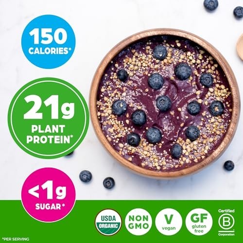 Orgain Organic Vegan Protein Powder Vanilla Bean 2.03 lb Plant Protein Non GMO