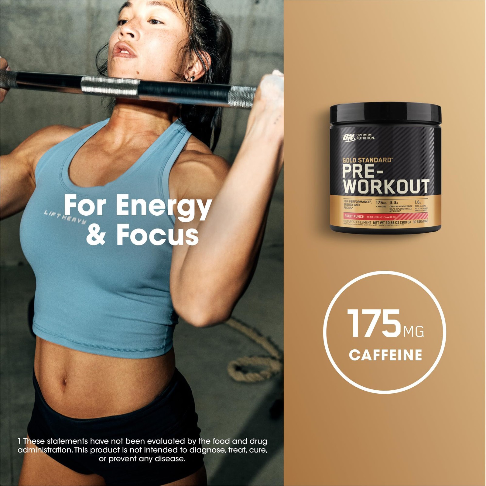 7/27 OPTIMUM NUTRITION Gold Standard Pre-Workout with Creatine, Beta-Alanine, an