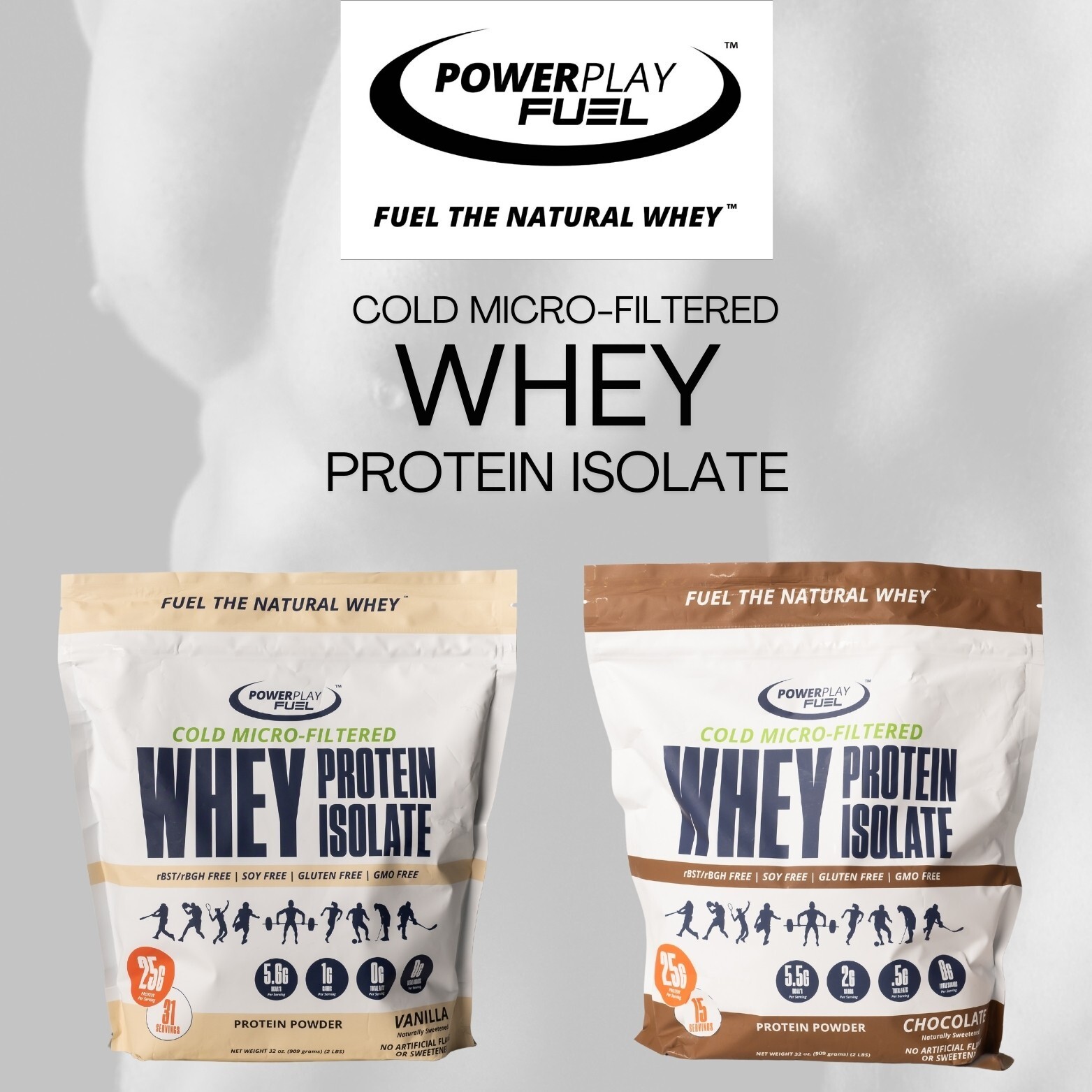 Power Play Fuel Cold Micro-Filtered Whey Protein Isolate Powder – Vanilla