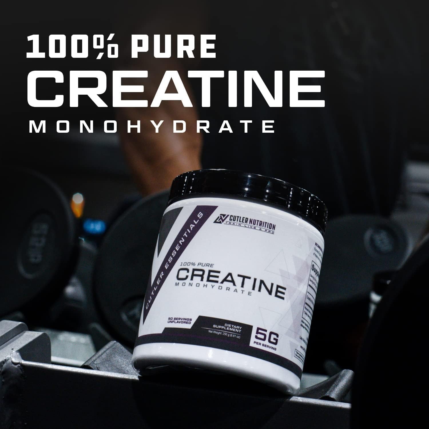 Pure Creatine Monohydrate – 5g for Muscle Growth & Strength – 50 Servings