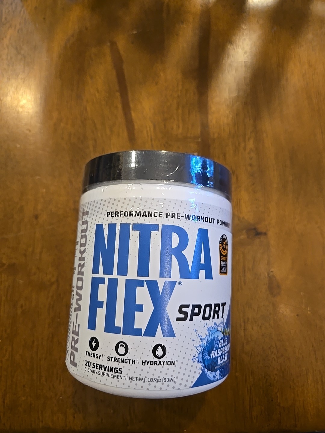 Nitraflex Sport Pre-Workout Powder 20 Servings – Blue Raspberry Exp 07/2027