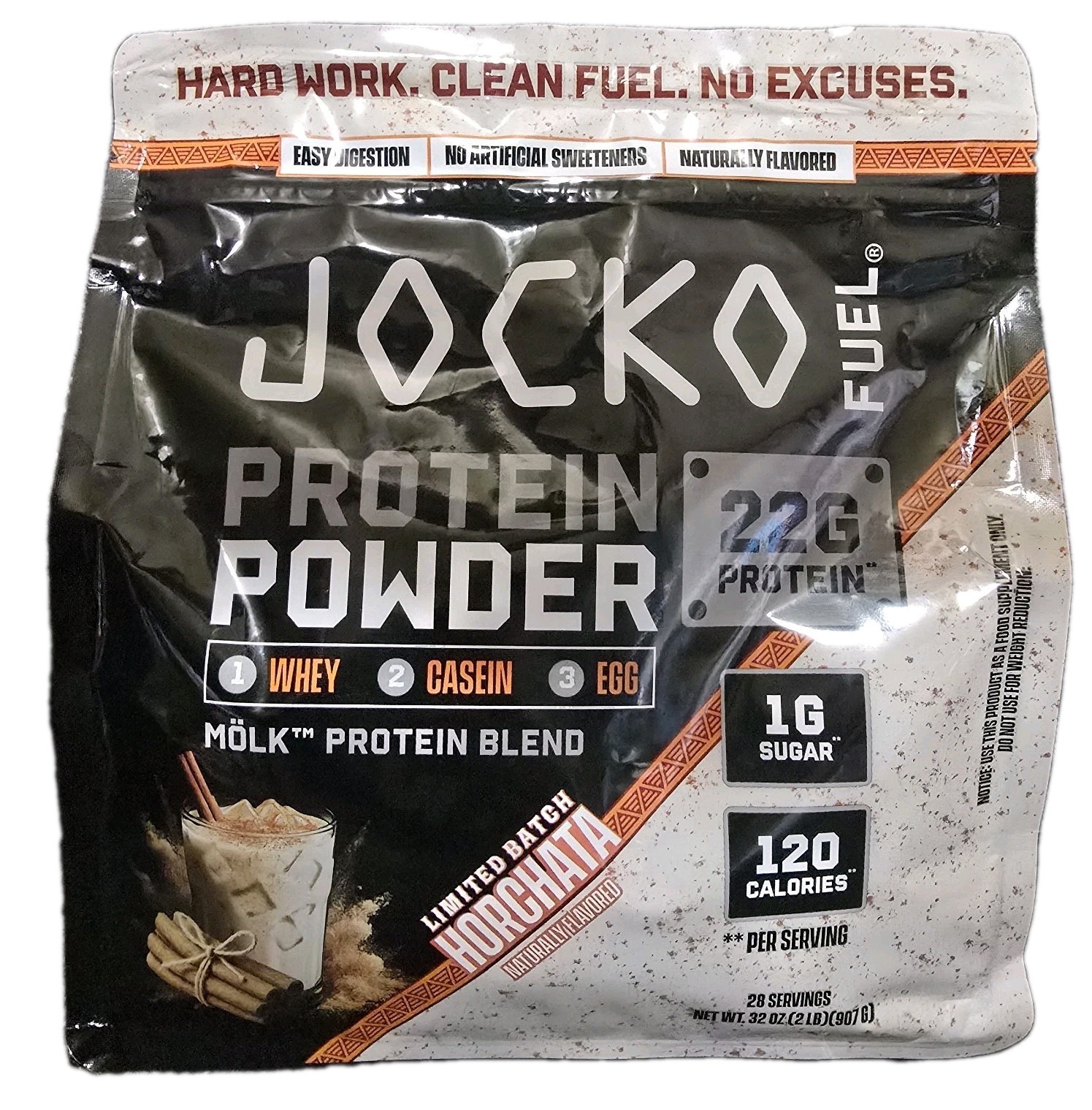 Jocko Fuel Mölk Horchata Protein Powder 22g 28 Servings 2lb Limited Batch Gym 🏋