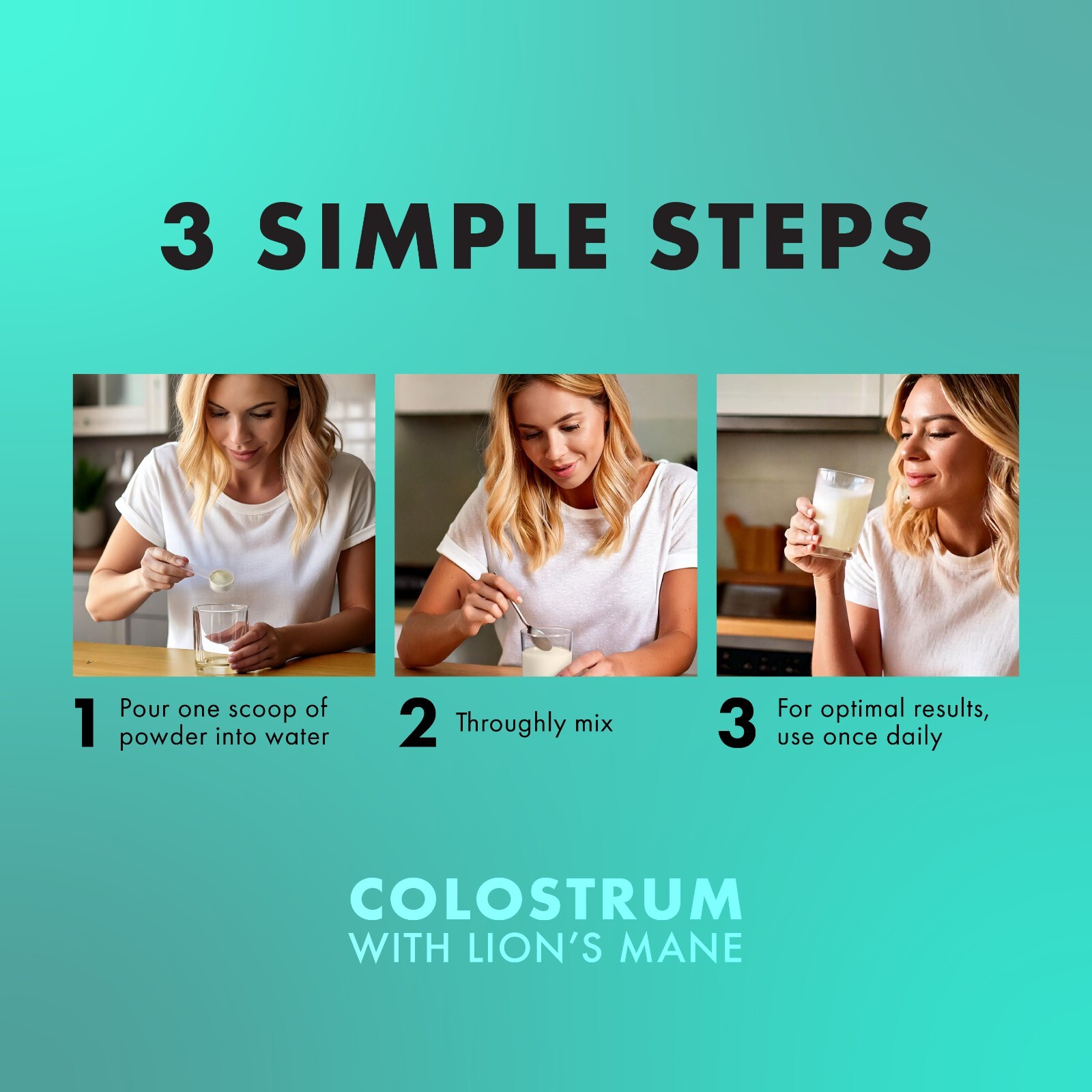 Prime™ Colostrum with Lion’s Mane | Immune & Brain Support | 30 Servings
