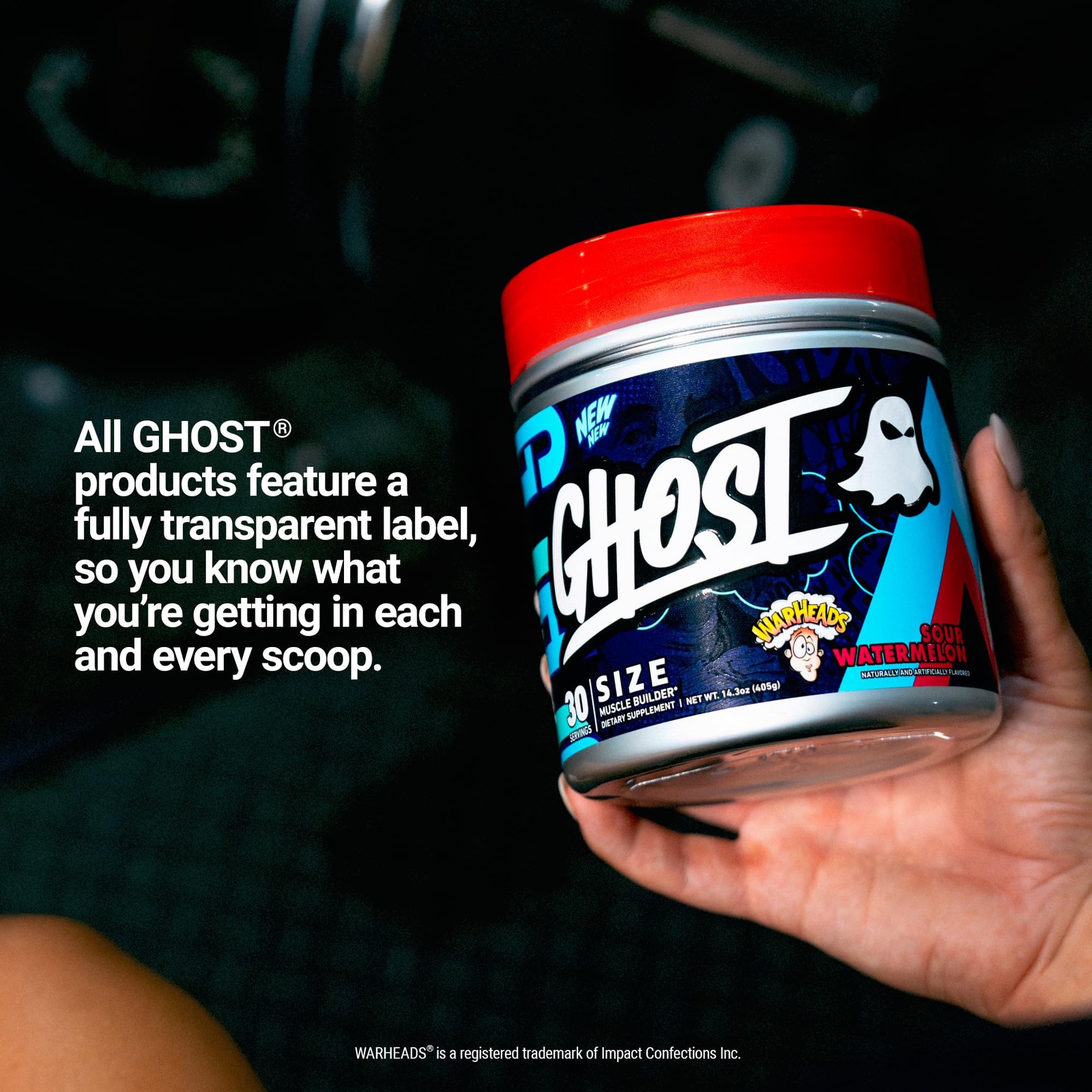 GHOST Size Muscle Builder Dietary Supplement – 14.3 Ounce (Pack of 1)