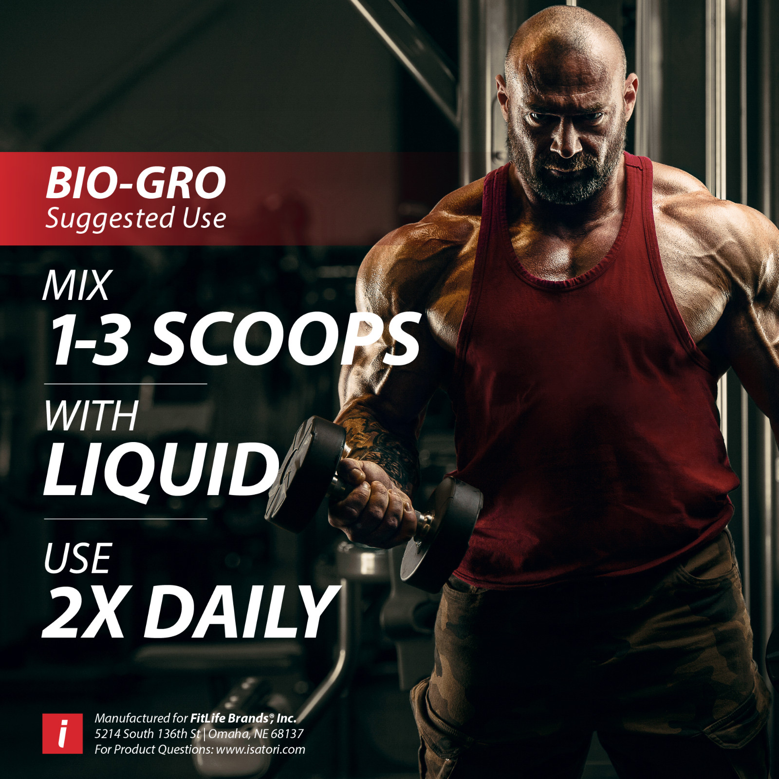 BIO-GRO Protein Muscle, Strength & Recovery – Chocolate Ice Cream / 60 Servings