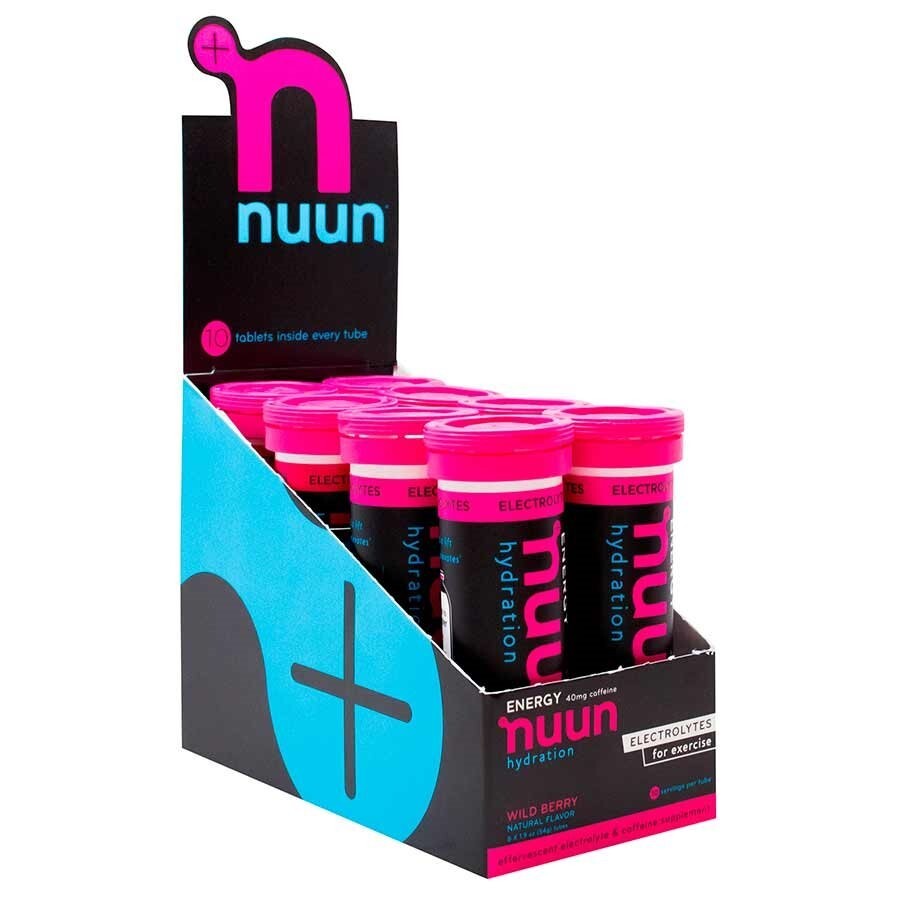 Nuun Sport + Caffeine Electrolyte Drink Tablets Cherry Limeade 10 Count Pack