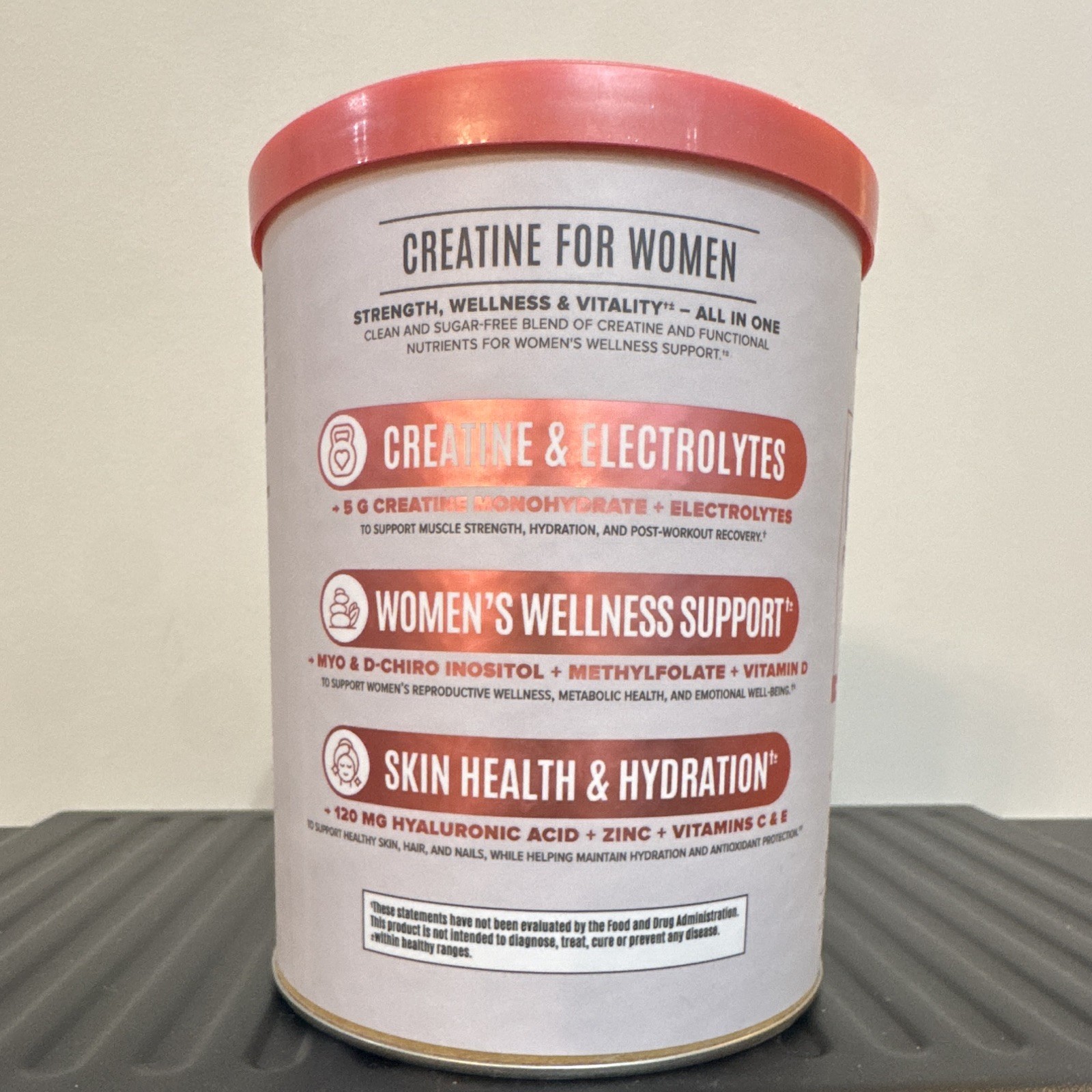 BIRDMAN CreaClean Creatine Powder Women Sugar Free Pink Lemonade 9.84oz