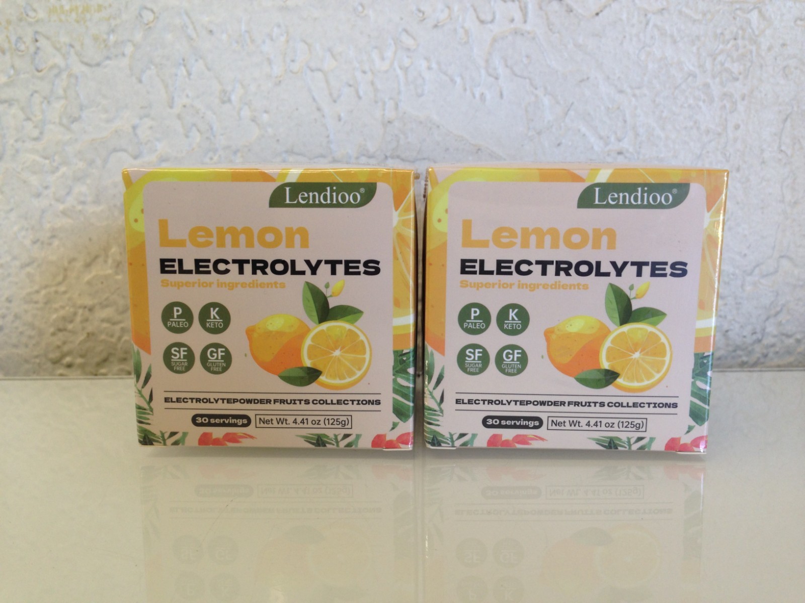 Lemon Flavor Electrolytes Powder 4.41 oz Sugar-Free Gluten-Free – 2 Pack