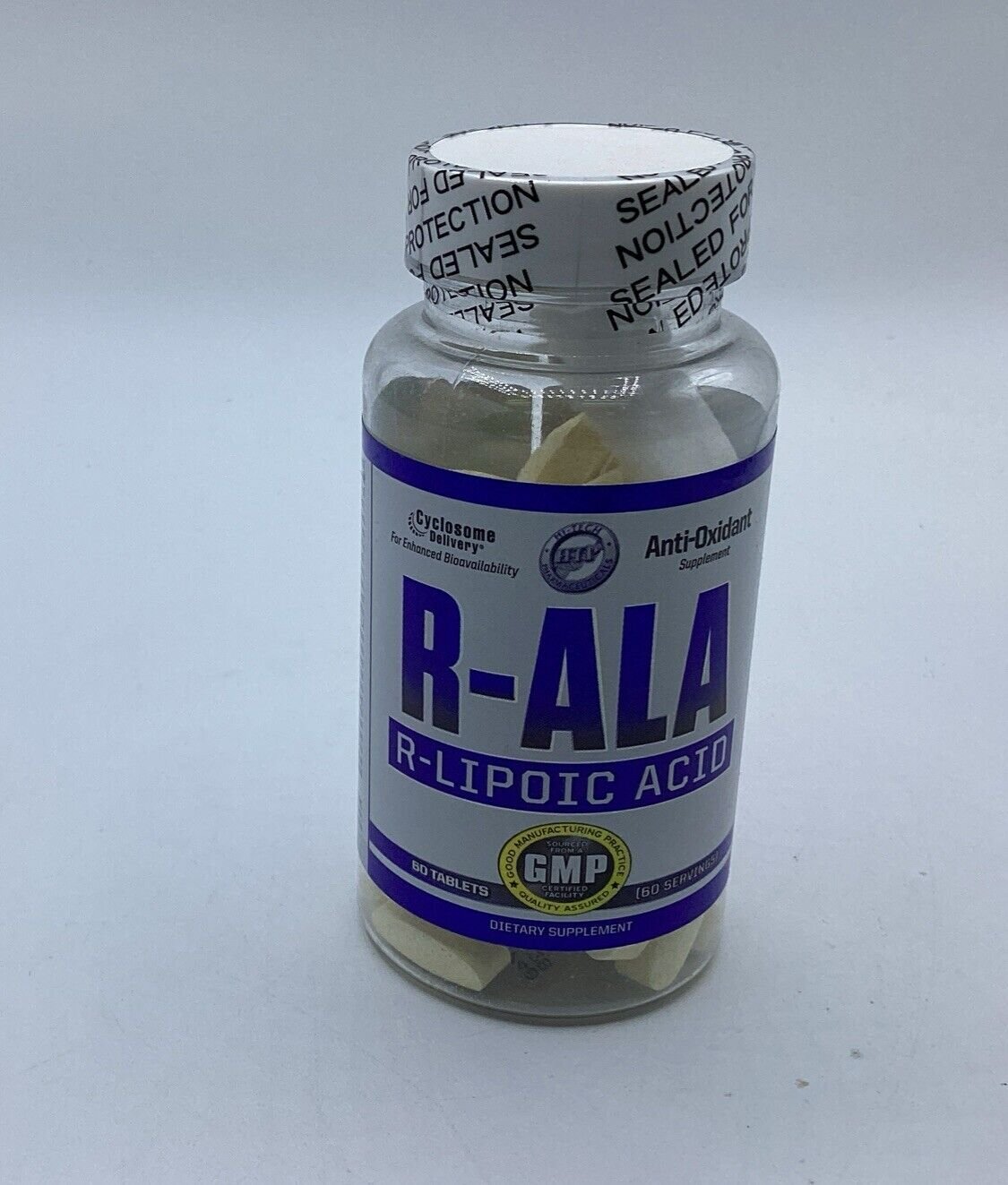 Hi Tech Pharmaceuticals R-ALA, R-Lipoic Acid 60 Tablets Exp. 08/28