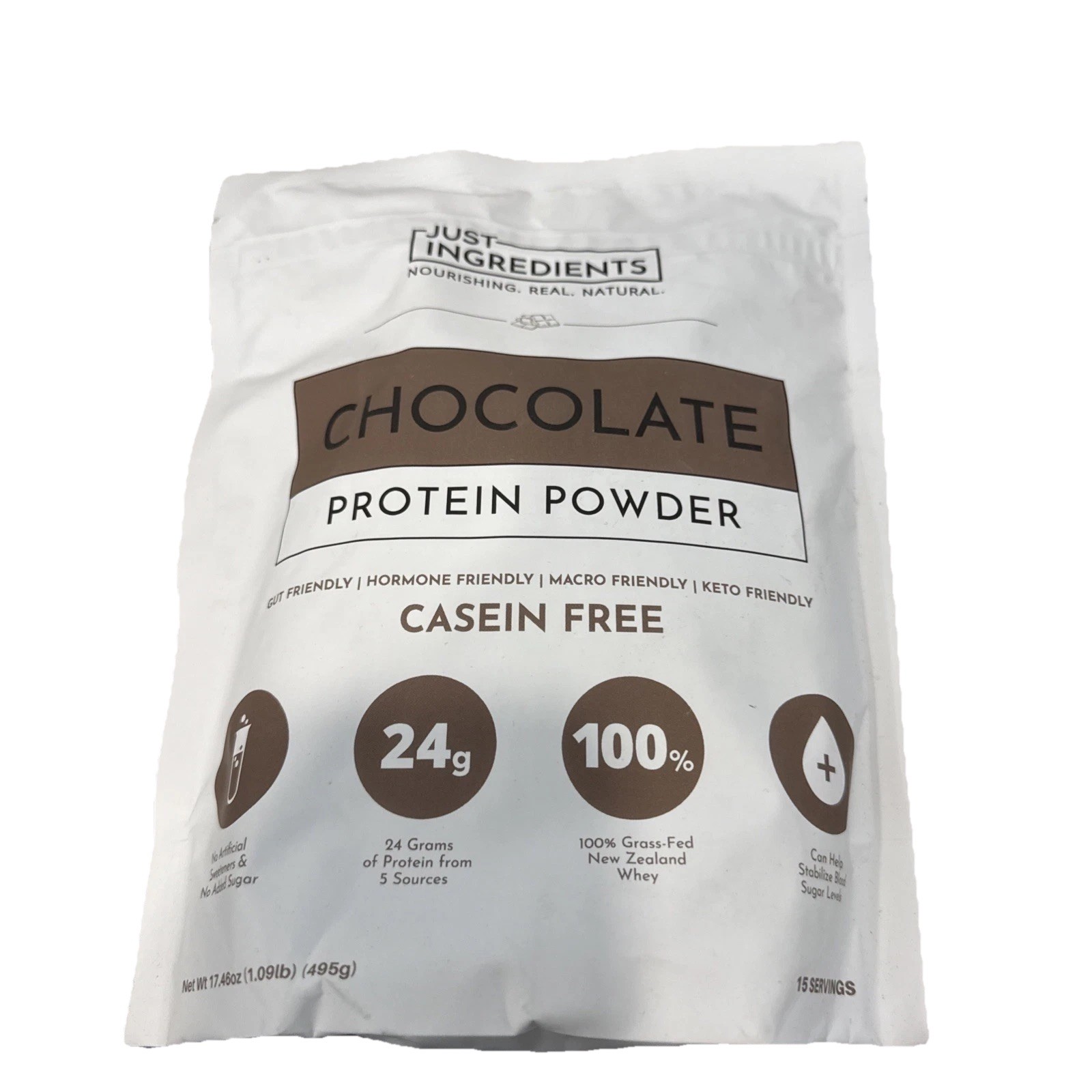 just ingredients protein powder casien Free Chocolate 15 Servings 💯 Keto