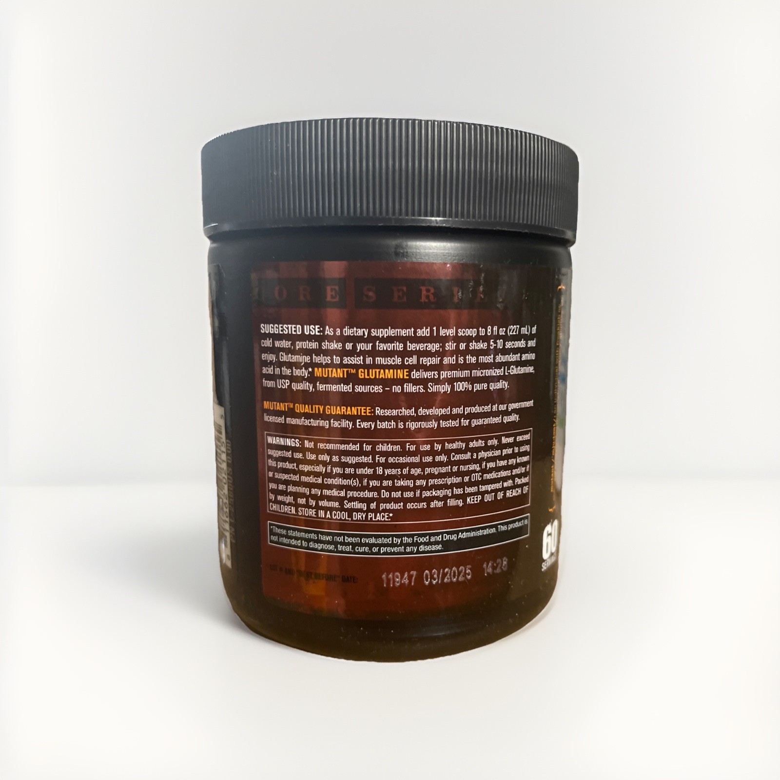 Mutant Core Series Glutamine 300g | Helps Muscle Recovery & Supports Gut Health
