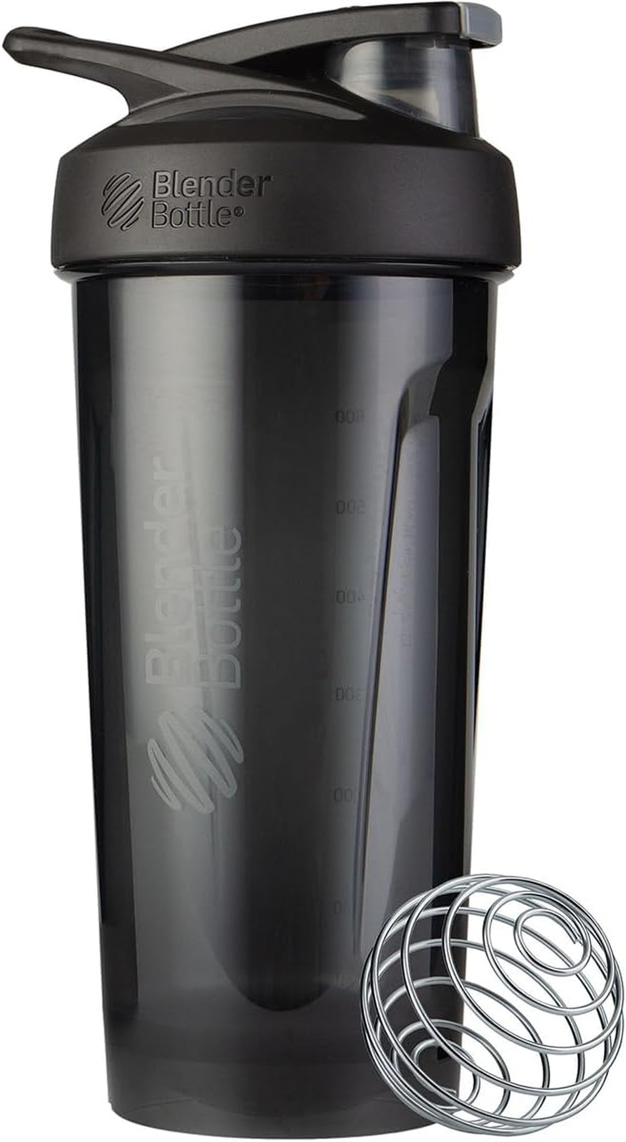 Sport Shaker Bottle 28 oz Tritan Plastic Black Flip Cap Protein Smoothie Mix