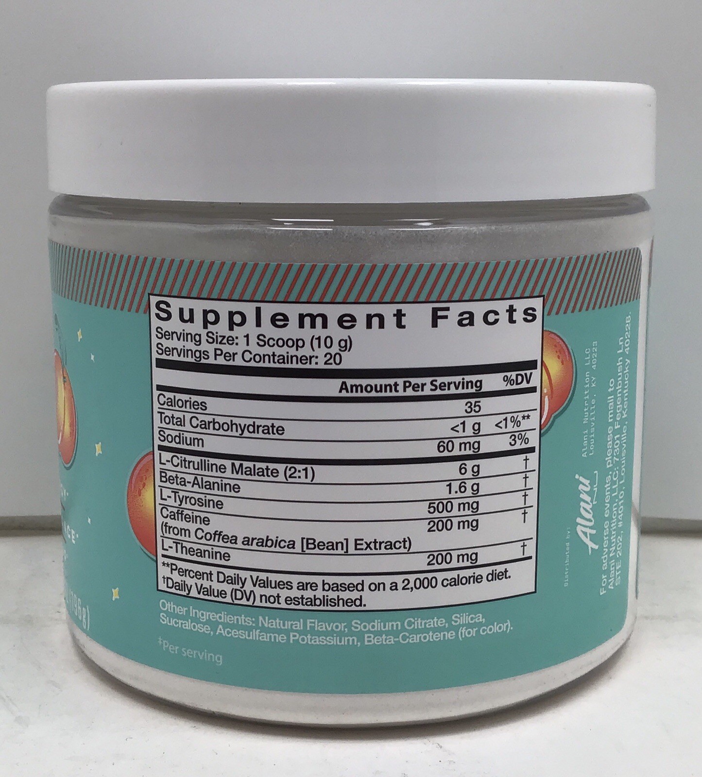 2X ALANI NU PRE-WORKOUT JUICY PEACH 20 SERVINGS EACH EXP 03/2027+ SEALED