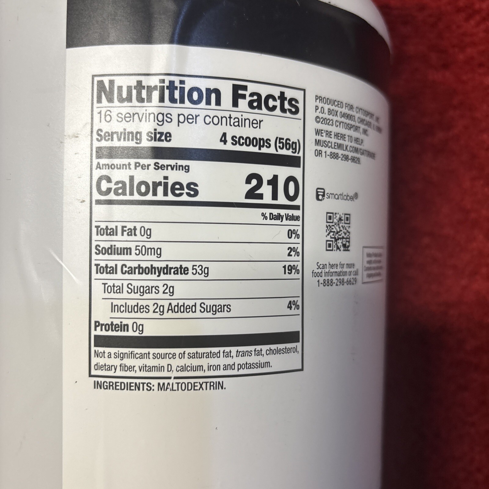 2x Muscle Milk Carb Boost Maltodextrin Powder 1.98 LB 2 Bottles Exp 6/26