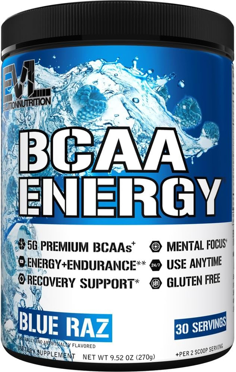 EVL Bcaas Amino Acids Powder – BCAA Energy Pre Workout Powder for Muscle Recover