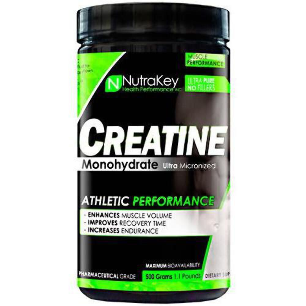 NutraKey Creatine Monohydrate Powder – Boost Energy, Strength & Recovery Support