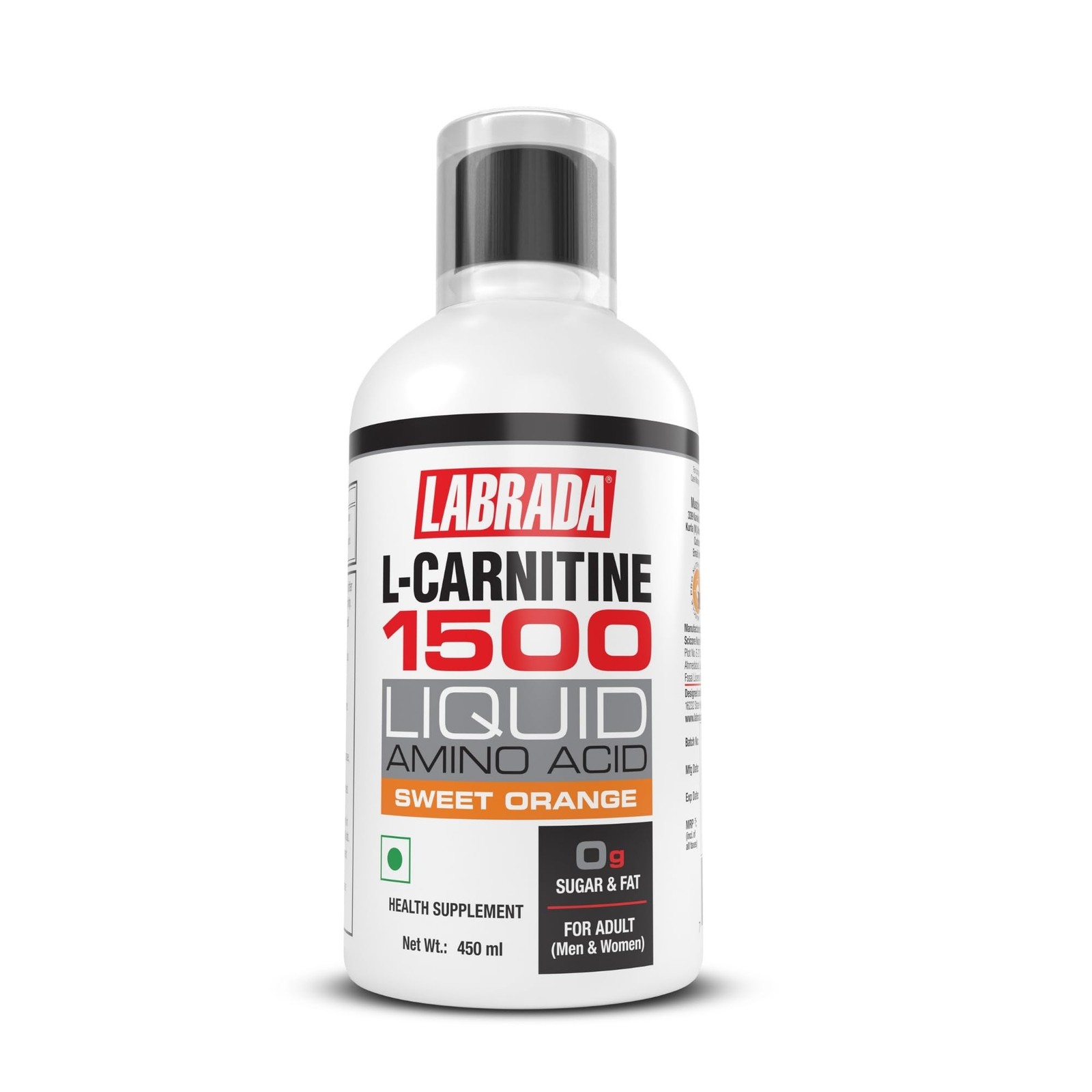 Labrada L-Carnitine 450 Ml |1500 Mg Liquid Amino Acid With 0 G Sugar