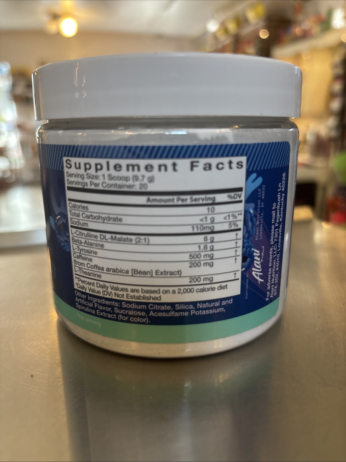 Alani Nu Pre-Workout Energy Powder – Breezeberry -2/27- Size: 7.0oz