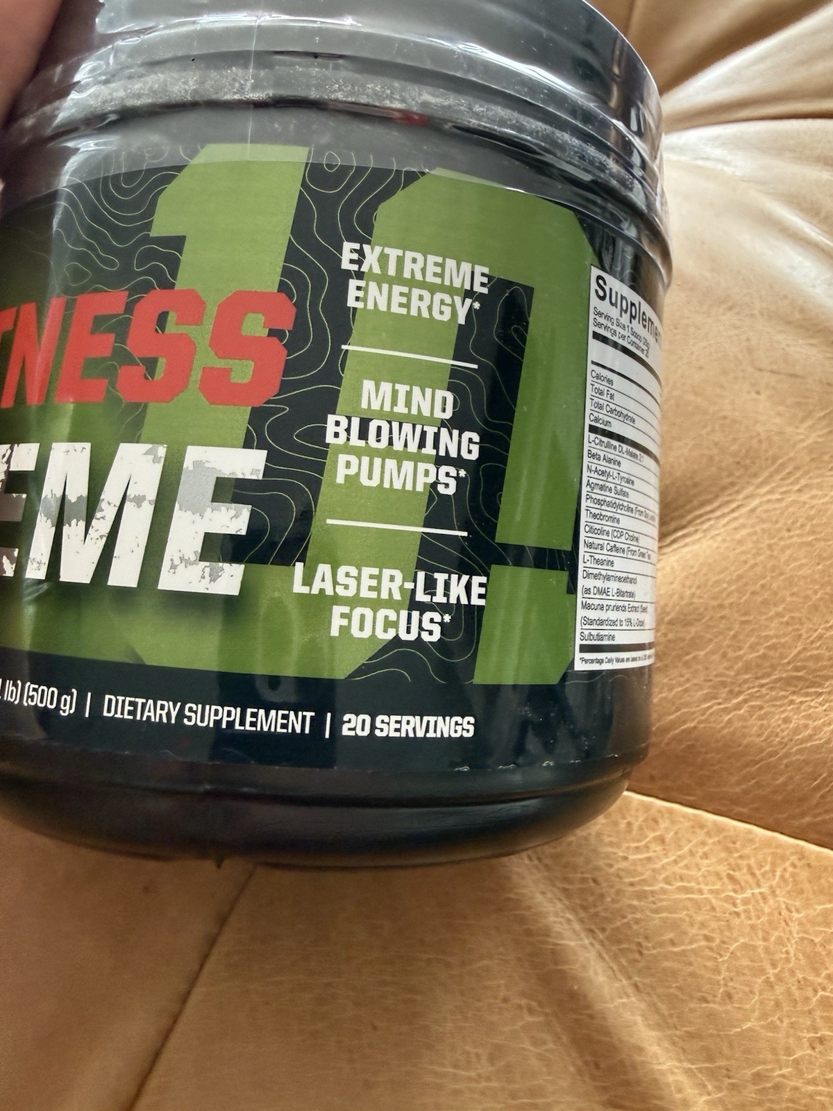 Pre-Workout by Undefined Nutrition- Flavor Nuclear Explosion 1.1-lbs Energy++