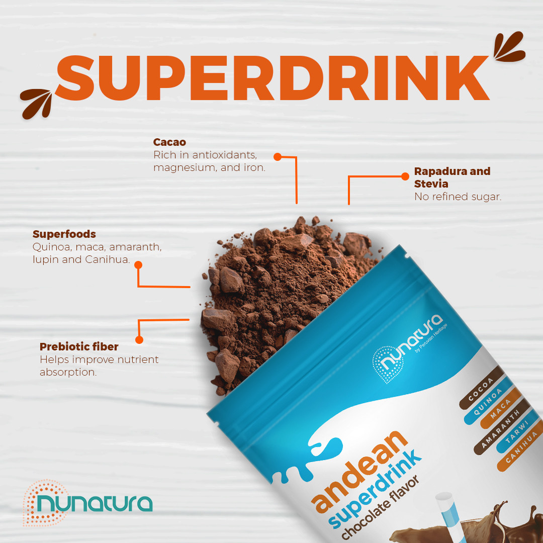 CHOCOLATE – 100% Plant Based – anti-inflammatory powder – organic superfood