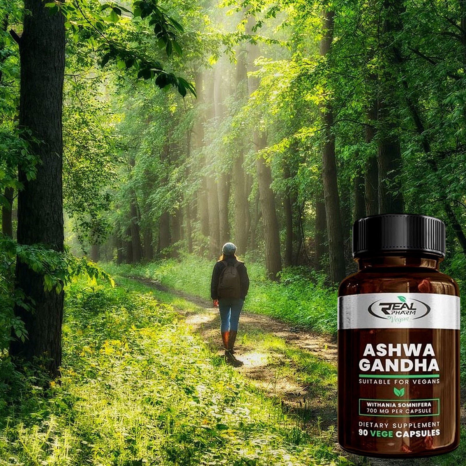 Ashwagandha 700mg 90 – 360 Vegan Caps – Stress Relief, Sleep, Energy & Libido