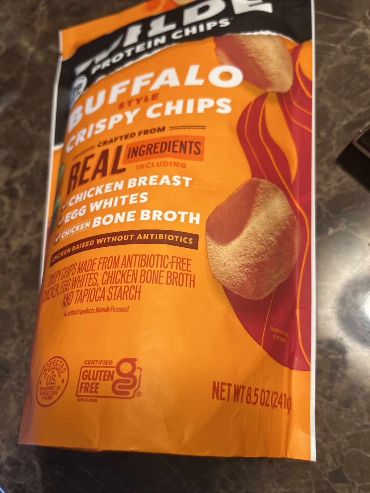 Wilde Protein Chips Buffalo Flavor, 8.5 oz – 10g Protein
