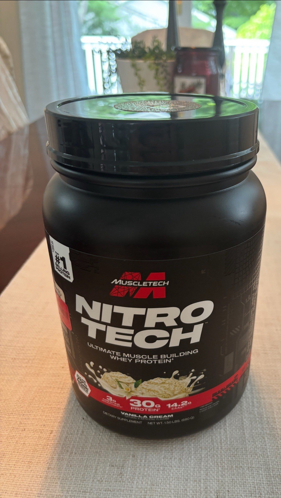 MuscleTech Nitro Tech Whey Protein and Weight Loss French Bean Vanilla 1.5 LB