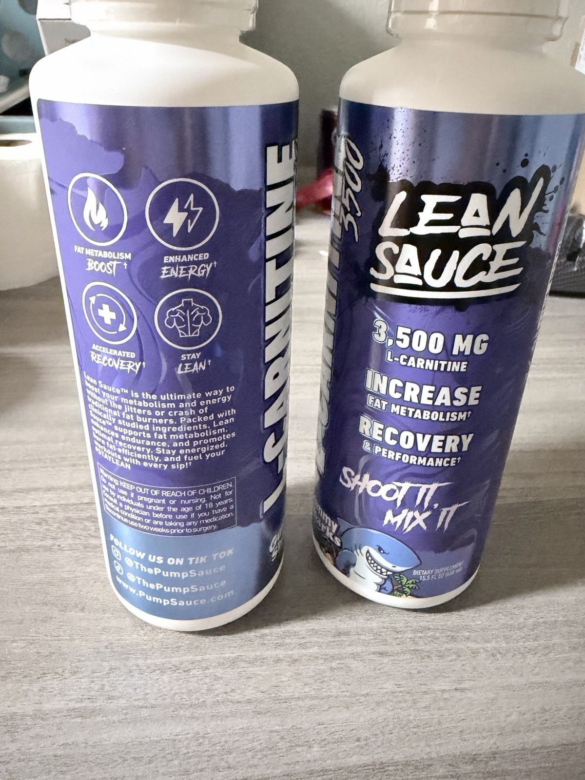 Pump Sauce Lean Sauce 3500mg L-Carnitine Vegan GF Liquid 15.5 fl oz 31 Serv