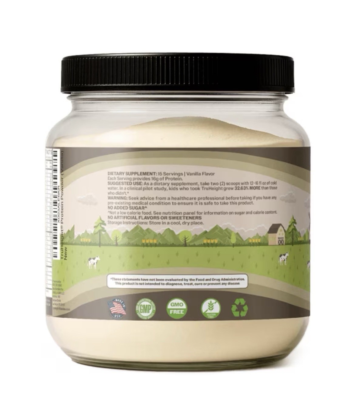 TruHeight Growth Protein Shake Vanilla Flavor, Kids & Teens, Exp 09/2026 Sealed