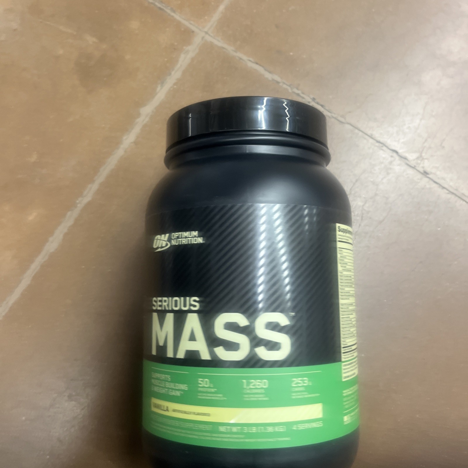 Optumum Nutrition ON Serious Mass Weight Gainer Protein Powder Vanilla 3 lb