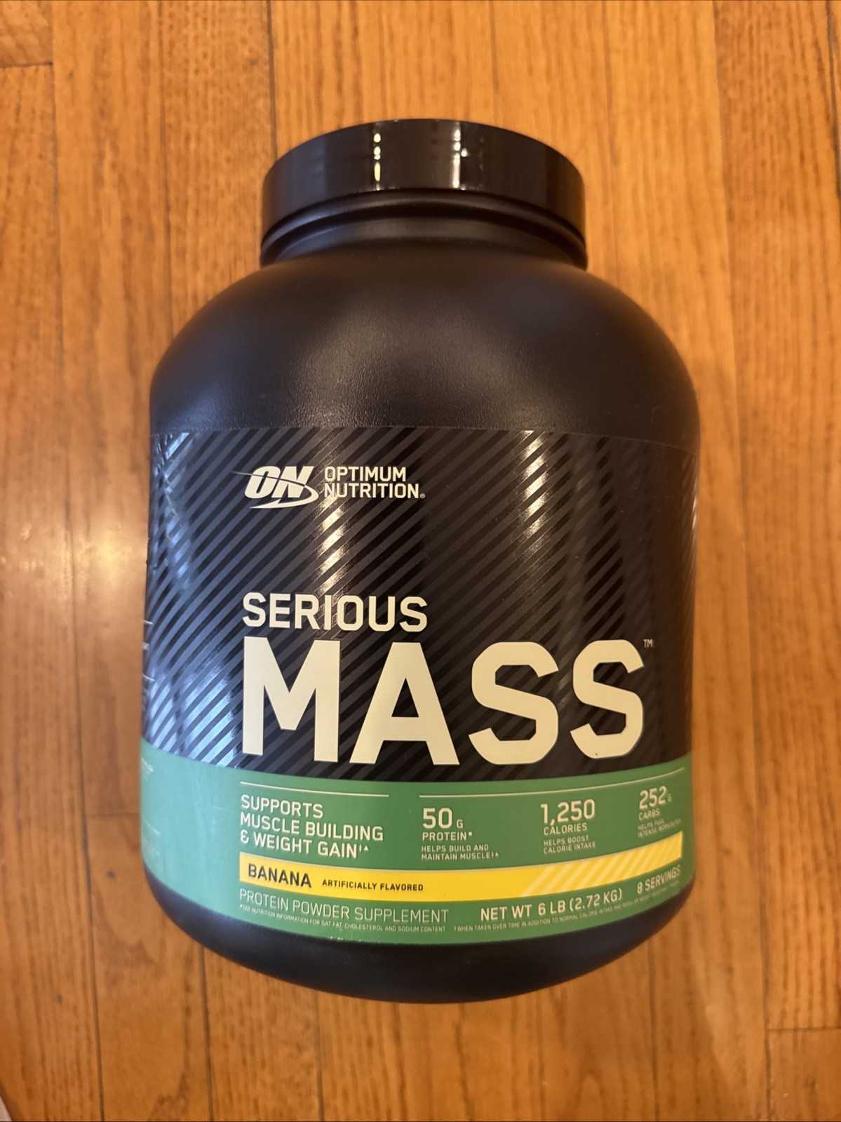 Optimum Nutrition Serious Mass Gainer Protein Powder, Banana, 6 lbs, Exp. 8/27
