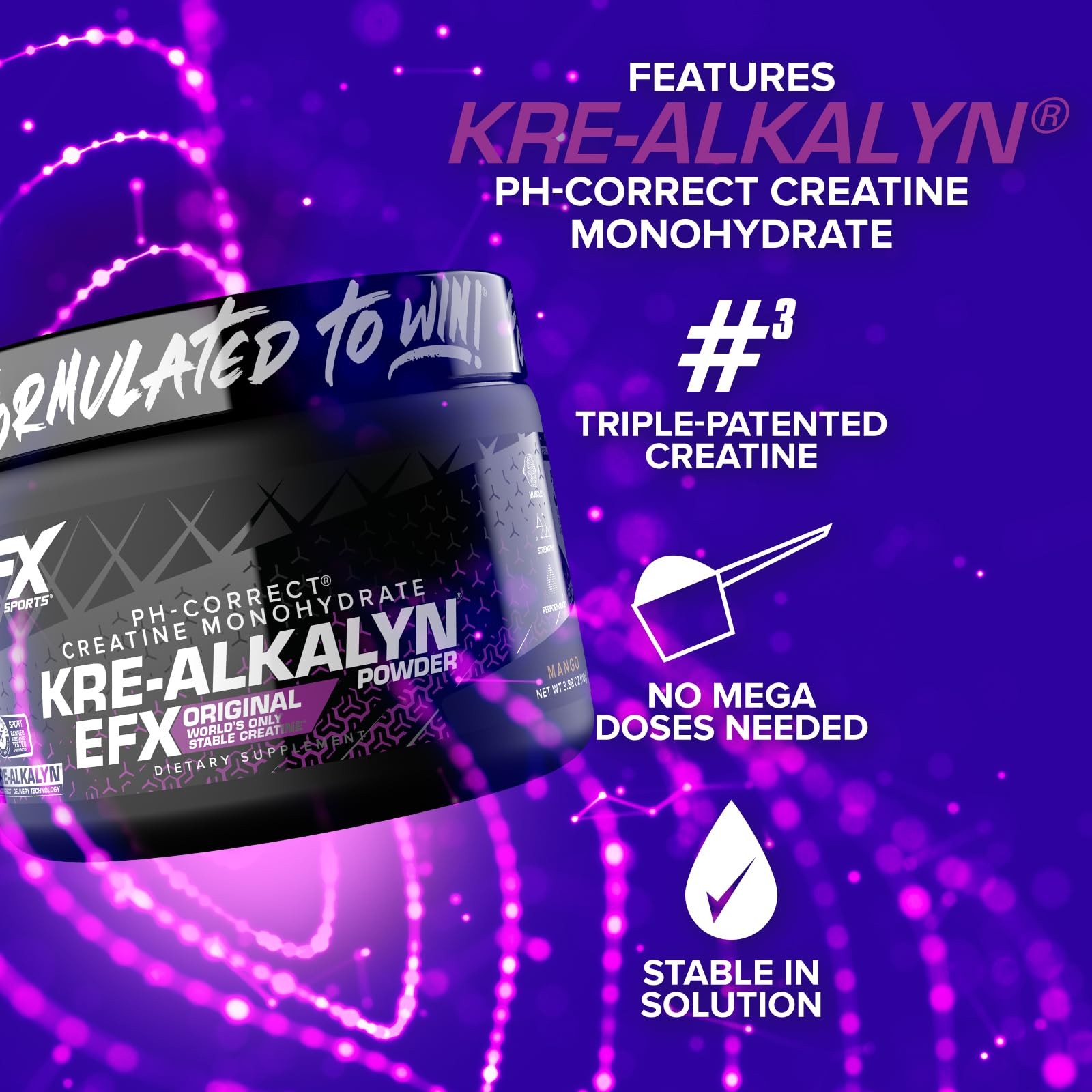 Kre-Alkalyn EFX Powder | pH Correct Creatine Monohydrate Powder Supplement | …