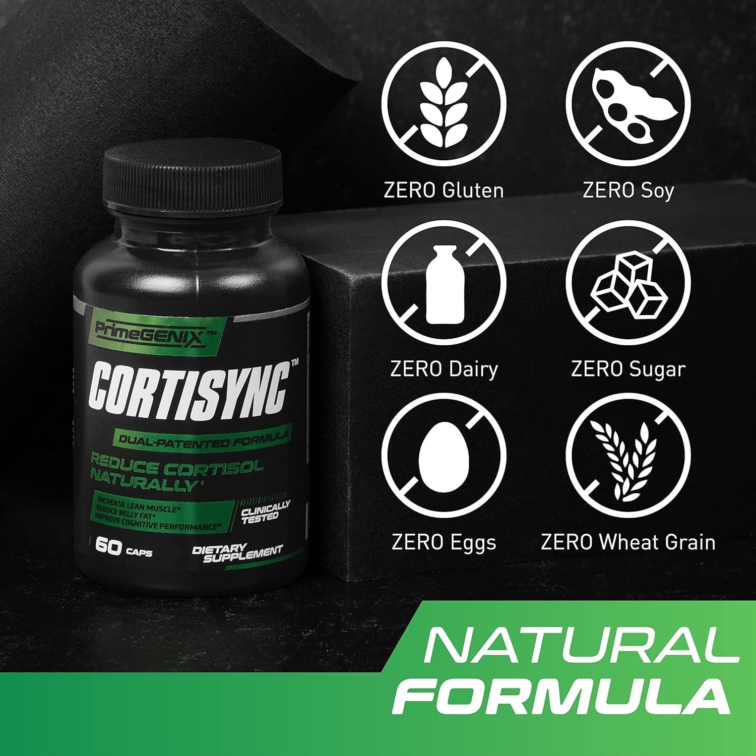 PrimeGENIX CortiSync – Reduce Cortisol, Increase Energy, Improve Focus