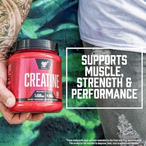 Micronized Creatine Monohydrate Powder Unflavored 5g Per Serving 60 Servings