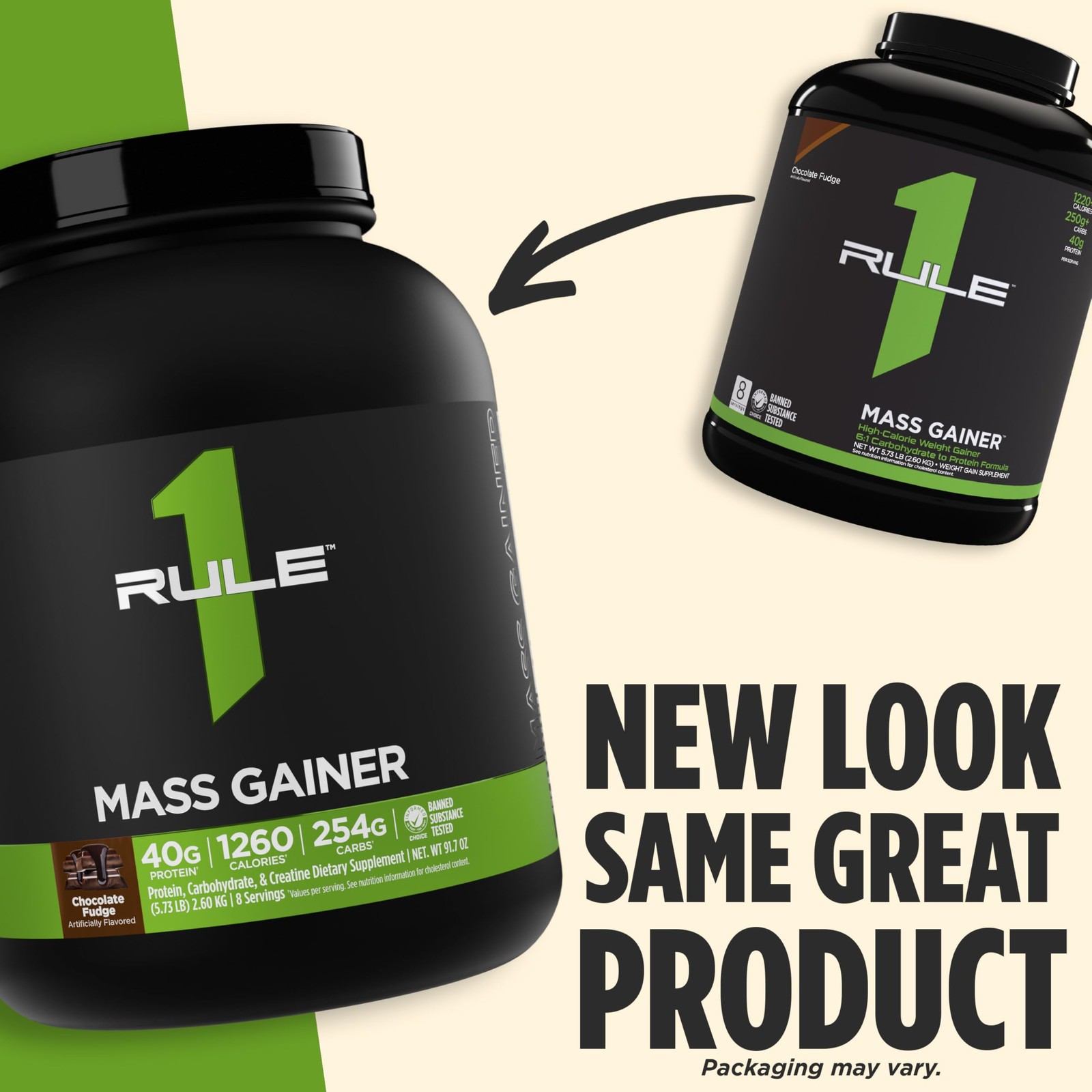 Rule 1 Proteins Mass Gainer HighCalorie Weight Gain Formula with 1,220+ Calo…