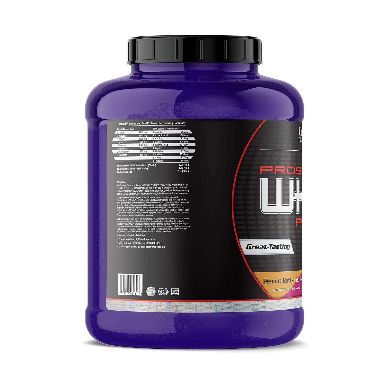 Prostar Whey Protein Powder 25 gm of Protein 80 Servings Peanut Butter &Jelly