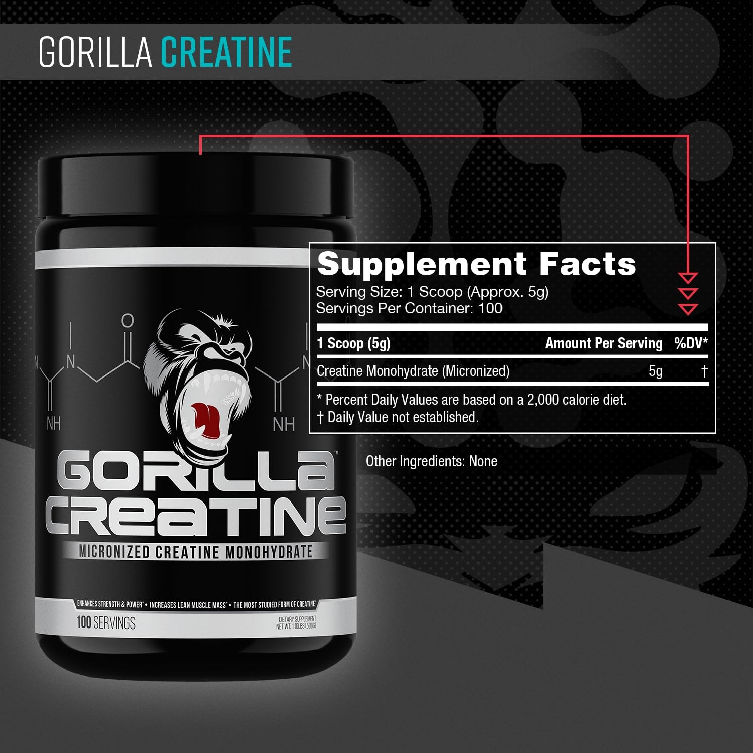 Creatine Monohydrate Micronized Powder, Improved Muscle Size, Power Output an…