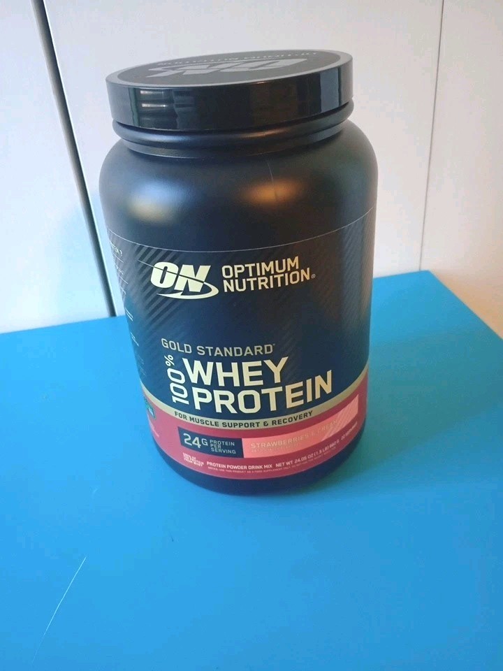 Optimum Nutrition Gold Standard 100% Whey Protein Powder – Vanilla Ice Cream…