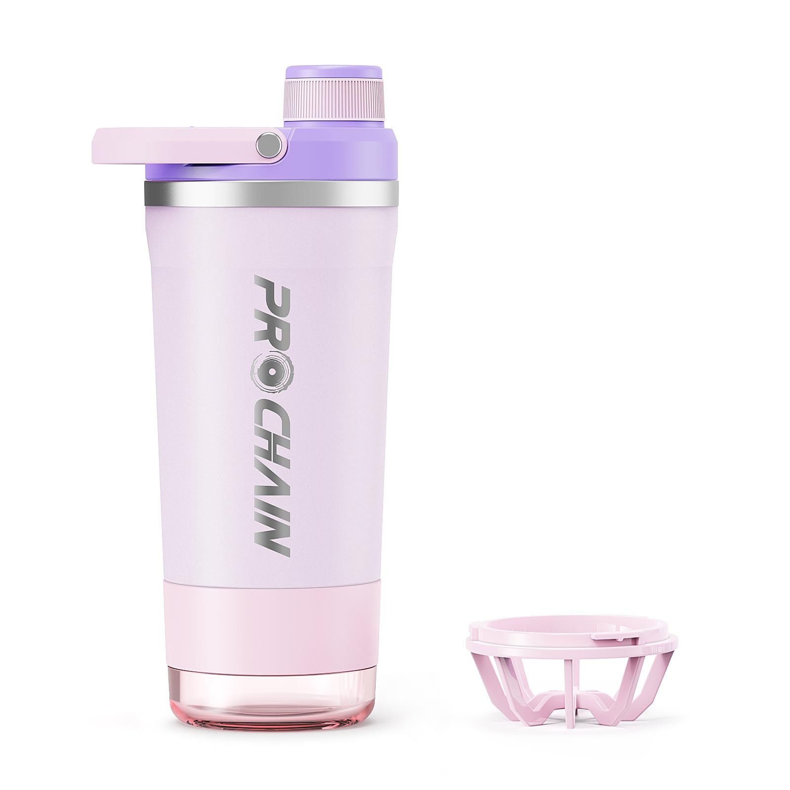 Prochain Insulated Stainless Steel Shaker Bottle Metal Shaker Cup For Protein