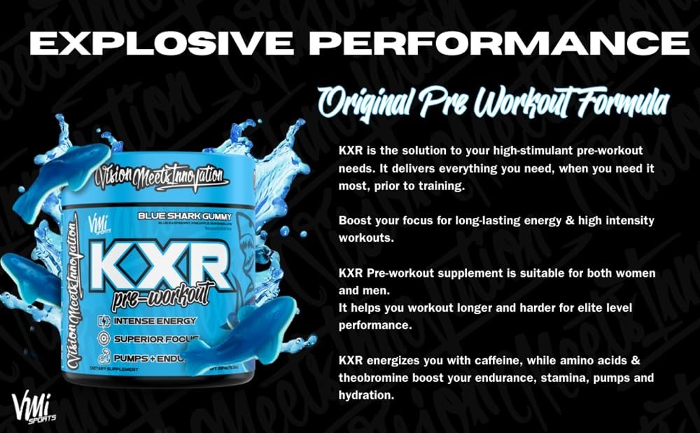 Pre-Workout Energy Powder | Intense Focus & Endurance Boost | Creatine Free | 30