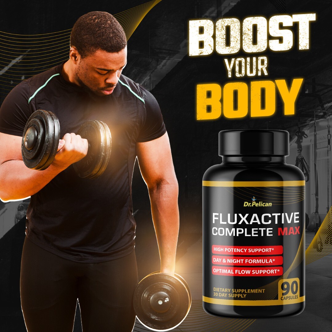 Fluxactive Complete MAX- Bodybuilding & Weight Support-12 Bottles- 1080 Capsules