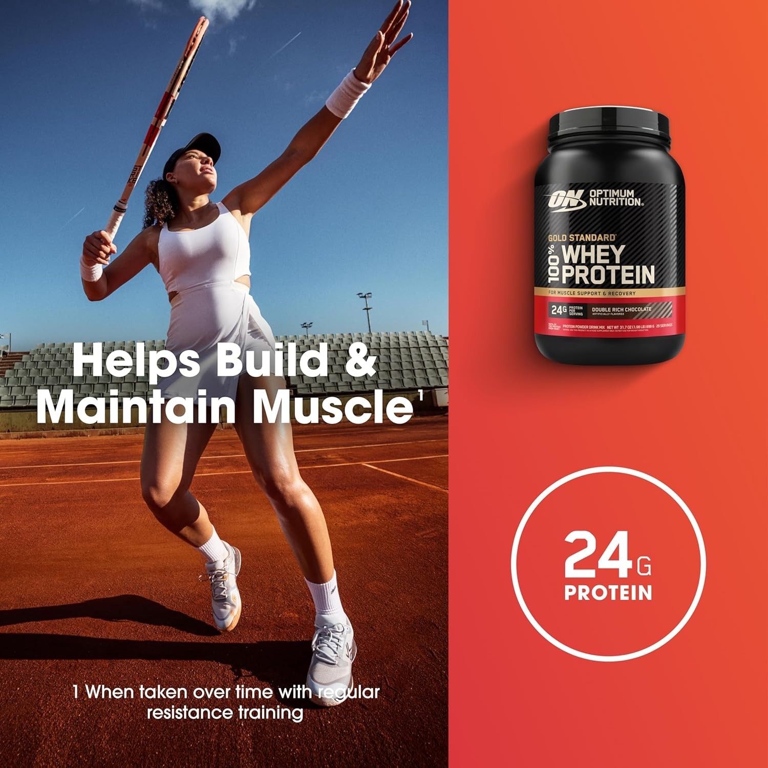 Instantized Whey Protein Powder – 24g Protein, Perfect for Post-Workout Recovery