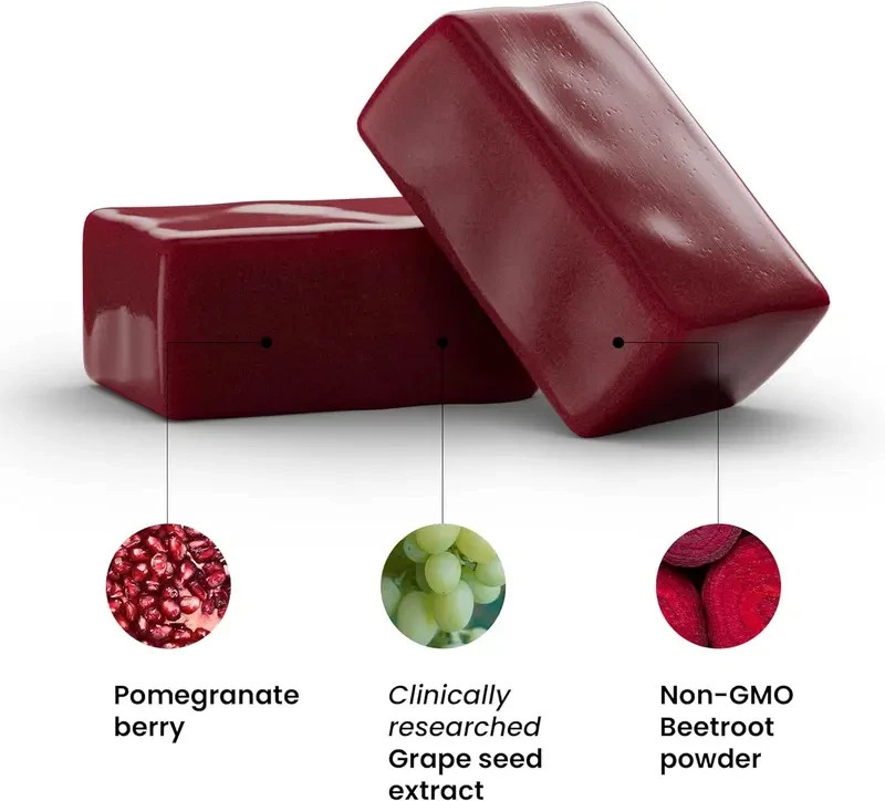humanN Super Beets for blood pressure support – 60 soft chews – New Bag