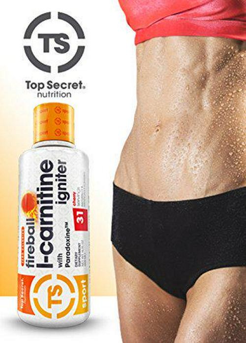 Top Secret Nutrition Fireball Liquid L-Carnitine with Paradoxine | Stim Free | |