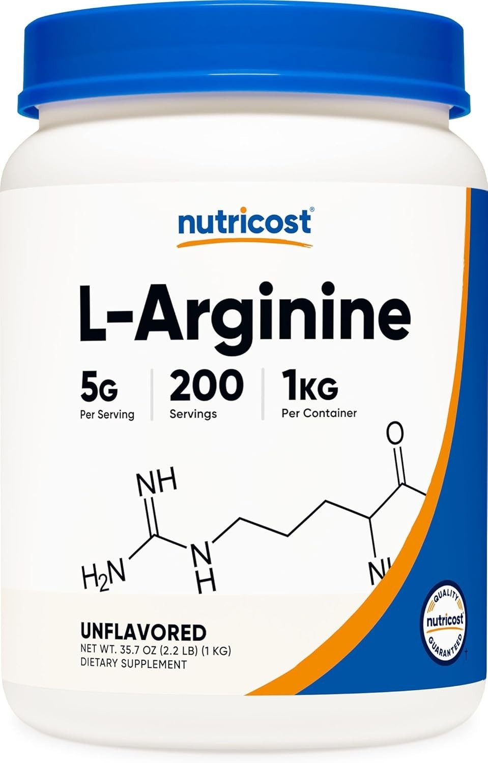 L-Arginine Powder 1KG – Pure & Powerful 5g Servings for Enhanced Performance